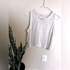 Lululemon Workout Athletic Jersey Tank Top White